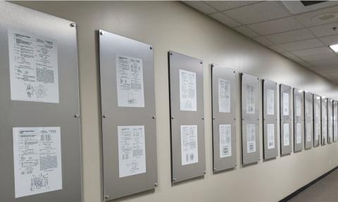 Our Intellectual Property hanging at our facility