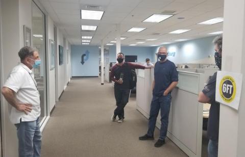 Employees with masks - COVID 19